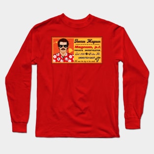 Magnum PI Card Long Sleeve T-Shirt